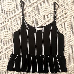 Black and white tank